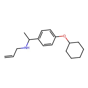N-烯丙基-1-(对环己氧基苯基)乙胺 structure