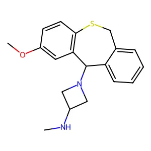 Dibenzo(b,e)thiepin, 2-methoxy-11-(3-(methylamino)-1-azetidinyl)- structure