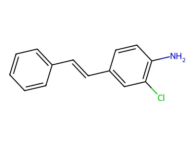 2-Chloro-4-(2-phenylethenyl)aniline structure