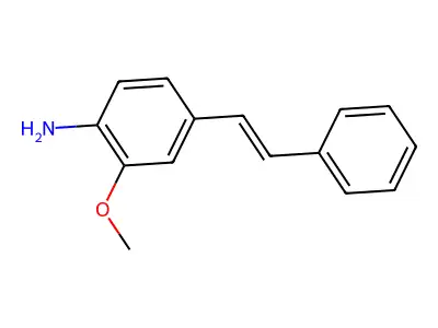 2-Methoxy-4-(2-phenylethenyl)aniline structure