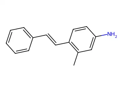 3-Methyl-4-(2-phenylethenyl)aniline structure