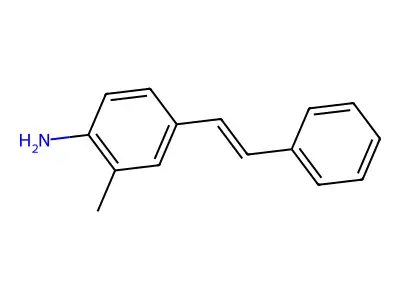 2-Methyl-4-(2-phenylethenyl)aniline structure