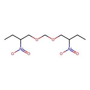 Methane, bis(2-nitrobutoxy)- structure