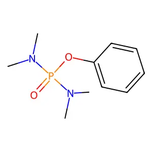 Phenyl N,N,N',N'-tetramethylphosphorodiamidate structure