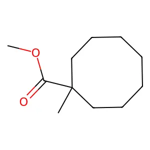 Cyclooctanecarboxylic acid, 1-methyl-, methyl ester structure