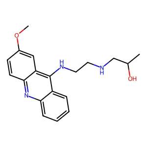 1-((2-((2-Methoxyacridin-9-yl)amino)ethyl)amino)propan-2-ol structure