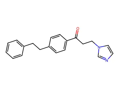 1-Propanone, 3-(1H-imidazol-1-yl)-1-(4-(2-phenylethyl)phenyl)- structure