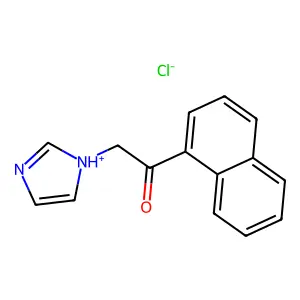 Ethanone, 2-(1H-imidazol-1-yl)-1-(1-naphthalenyl)-, monohydrochloride structure