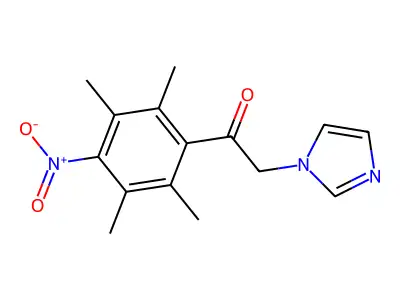 Ethanone, 2-(1H-imidazol-1-yl)-1-(4-nitro-2,3,5,6-tetramethylphenyl)- structure
