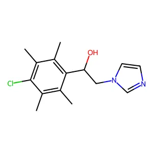 1H-Imidazole-1-ethanol, alpha-(4-chloro-2,3,5,6-tetramethylphenyl)- structure