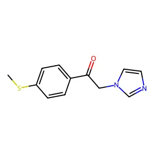 Acetophenone, 2-(1-imidazolyl)-4'-(methylthio)- structure