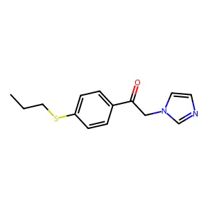 Acetophenone, 2-(1-imidazolyl)-4'-(propylthio)- structure