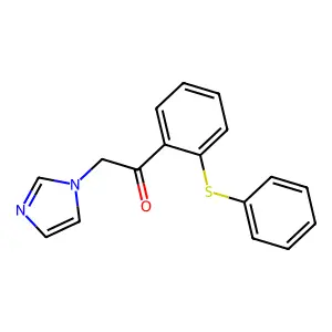 Acetophenone, 2-(1-imidazolyl)-2'-(phenylthio)- structure