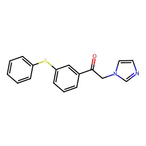 Acetophenone, 2-(1-imidazolyl)-3'-(phenylthio)- structure