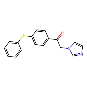 Acetophenone, 2-(1-imidazolyl)-4'-(phenylthio)- structure