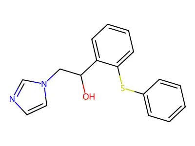 1-Imidazoleethanol, alpha-(o-phenylthiophenyl)- structure