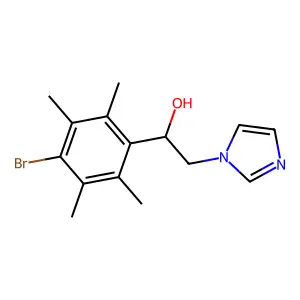 1-(4-Bromo-2,3,5,6-tetramethylphenyl)-2-(1H-imidazol-1-yl)ethan-1-ol structure