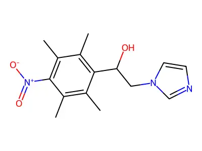 1-Imidazoleethanol, alpha-(4-nitro-2,3,5,6-tetramethylphenyl)- structure