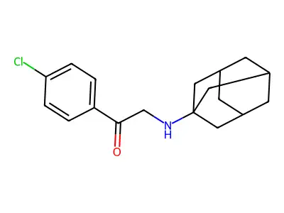 2-(Adamantanylamino)-1-(4-chlorophenyl)ethan-1-one structure
