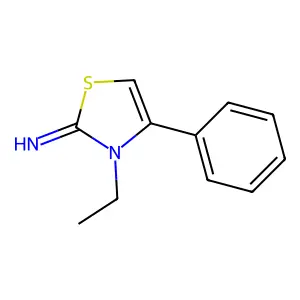 2(3H)-Thiazolimine, 3-ethyl-4-phenyl- structure