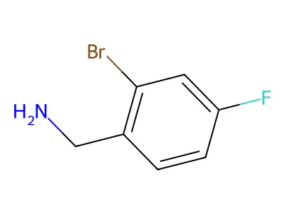 (2-Bromo-4-fluorophenyl)methanamine structure