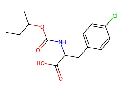 4-Chloro-N-[(1-methylpropoxy)carbonyl]phenylalanine structure