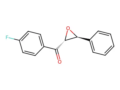 Methanone, (4-fluorophenyl)(3-phenyloxiranyl)-, trans- structure