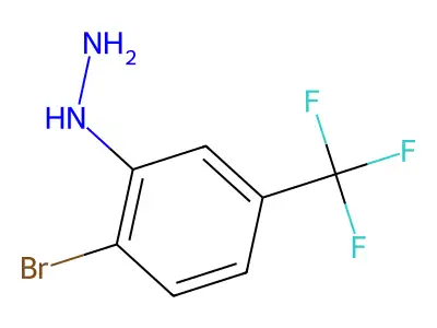 (2-Bromo-5-(trifluoromethyl)phenyl)hydrazine structure