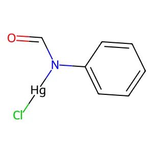 Mercury, chloro(N-phenylformamido)- structure