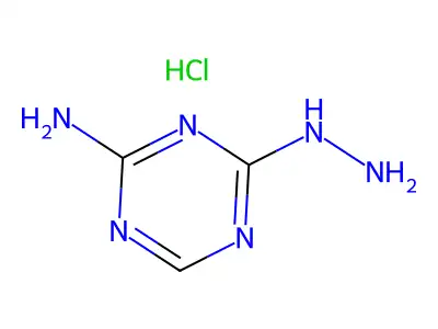 s-Triazine, 2-amino-4-anilino-, hydrochloride structure