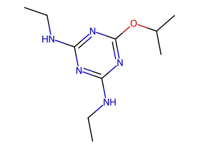 s-Triazine, 2,4-bis(ethylamino)-6-isopropoxy- structure