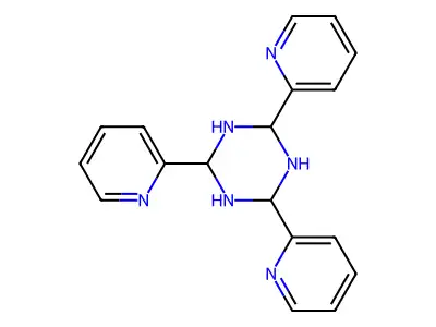 s-Triazine, hexahydro-2,4,6-tris(2-pyridyl)- structure