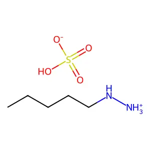 Hydrazine, pentyl-, sulfate structure