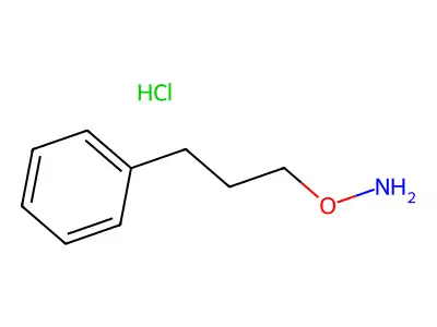 Hydroxylamine, O-(3-phenylpropyl)-, hydrochloride (1:1) structure