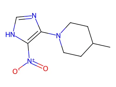 Imidazole, 4-(4-methylpiperidino)-5-nitro- structure
