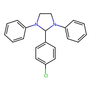 2-(4-Chlorophenyl)-1,3-diphenylimidazolidine structure