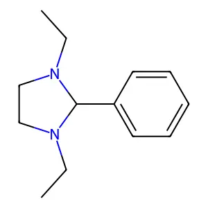 Imidazolidine, 1,3-diethyl-2-phenyl- structure