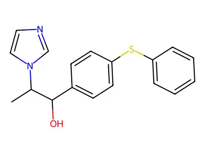 1-Imidazoleethanol, beta-methyl-alpha-(p-phenylthiophenyl)- structure