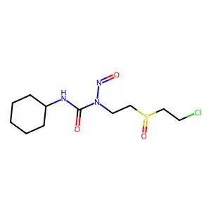 Urea, N-(2-((2-chloroethyl)sulfinyl)ethyl)-N'-cyclohexyl-N-nitroso- structure