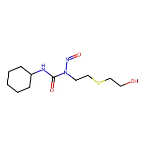 Urea, N'-cyclohexyl-N-(2-((2-hydroxyethyl)thio)ethyl)-N-nitroso- structure