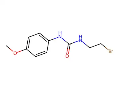 Urea, 1-(2-bromoethyl)-3-(p-methoxyphenyl)- structure