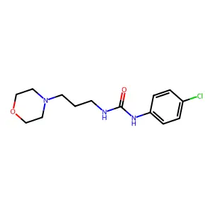 Urea, 1-(p-chlorophenyl)-3-(3-morpholinopropyl)- structure