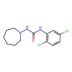 Urea, 1-(2,5-dichlorophenyl)-3-(hexahydro-1H-azepin-1-yl)- structure