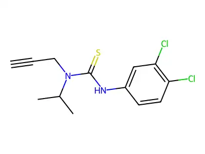 Urea, 1-(3,4-dichlorophenyl)-3-isopropyl-3-(2-propynyl)-2-thio- structure