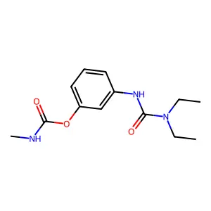 N,N-Diethyl-N'-(3-(((methylamino)carbonyl)oxy)phenyl)urea structure