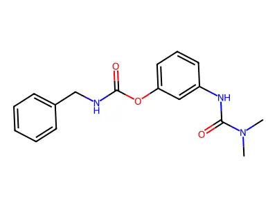 Urea, 1,1-dimethyl-3-(p-hydroxyphenyl)-, benzylcarbamate structure