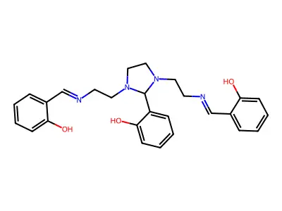 2-[1,3-Bis[2-(salicylideneamino)ethyl]-2-imidazolidyl]phenol structure