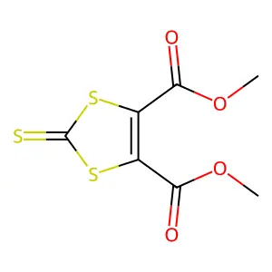 Dimethyl 2-thioxo-1,3-dithiole-4,5-dicarboxylate structure