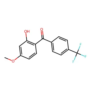 2-Hydroxy-4'-trifluoromethyl-4-methoxybenzophenone structure