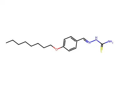 p-(Octyloxy)benzaldehyde thiosemicarbazone structure
